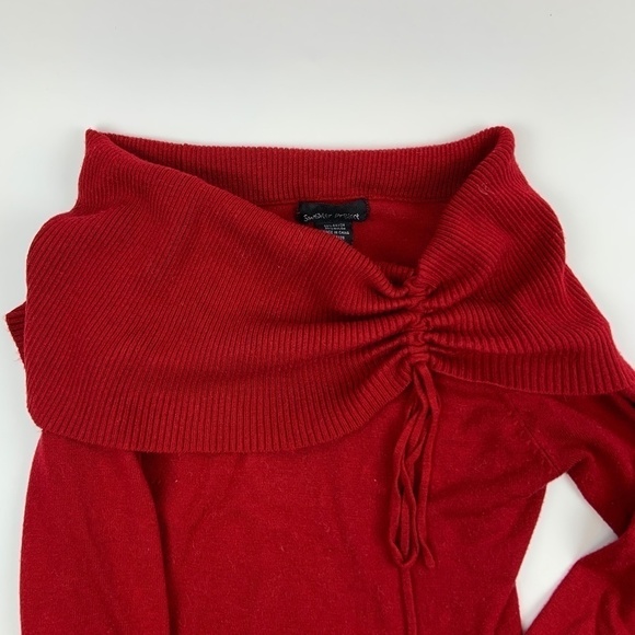 Sweater Project Sweater Womens Small Cowl Neck Long Sleeve Red - Picture 3 of 6